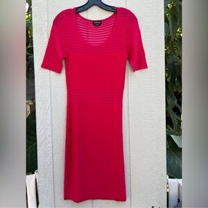 Bebe knit hot pink dress